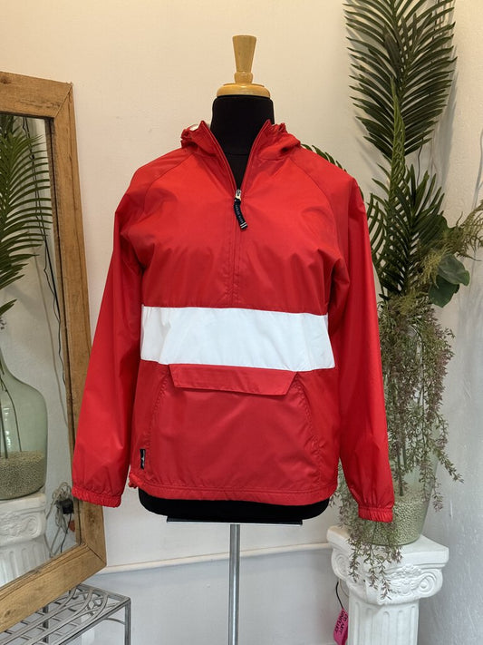 Charles River Full Rain Jacket RED