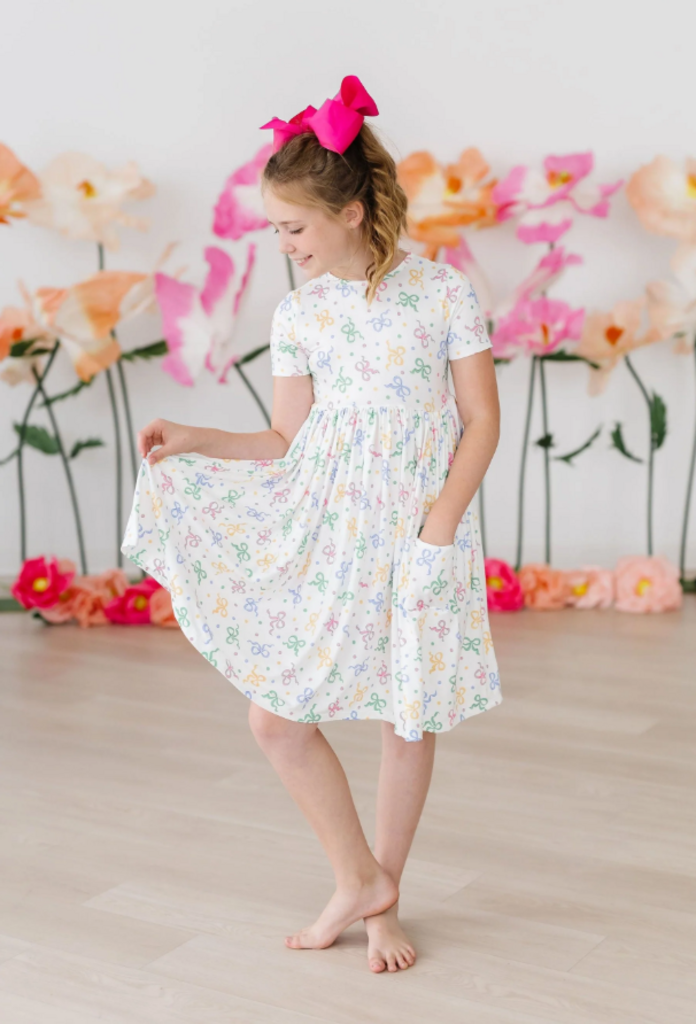 Tied in Love S/S Pocket Twirl Dress