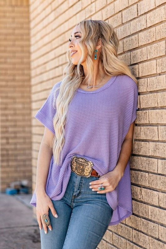 Orchid Crochet Poncho Top- Curvy