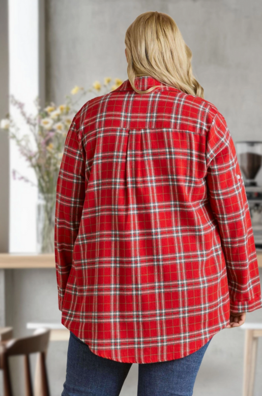 Button Down Flannel Shirt ($20.00 at Checkout)