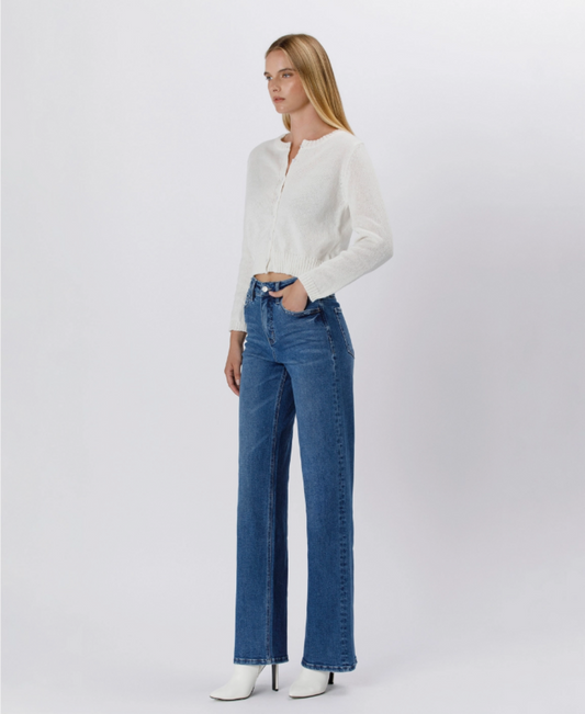 Super High Rise Wide Leg Jean