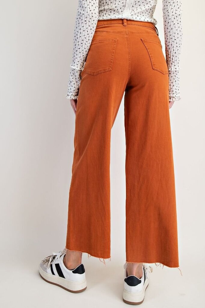 Twill High Waist Pants