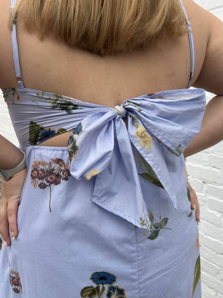 Floral Print Spaghetti Strap Dress