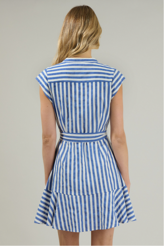 Babette Striped Shirt Mini Dress