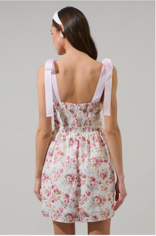 Hanna Eyelet Nidia Mini Dress PINK
