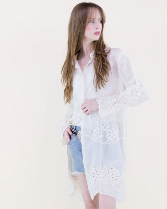 Meadow Muse Long Sleeve Shirt Dress