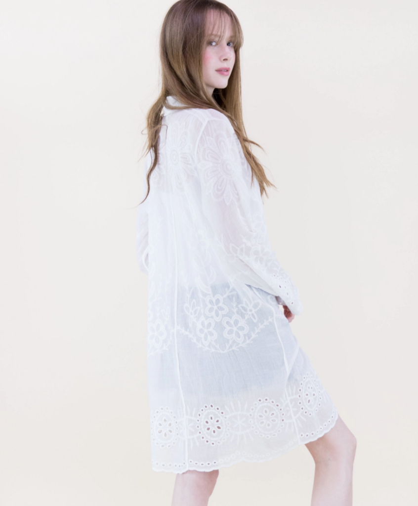 Meadow Muse Long Sleeve Shirt Dress