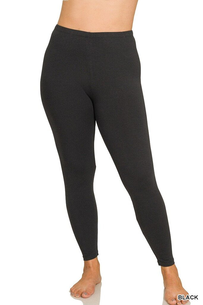 Premium Cotton Full Length Leggings