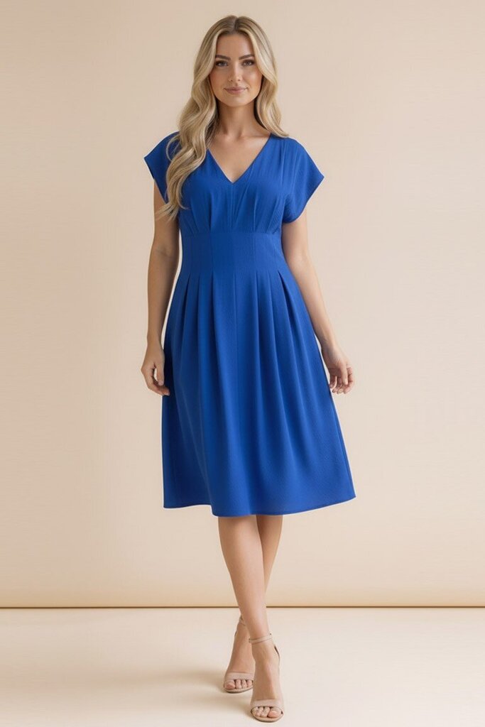 Pleated Detail Woven Dress