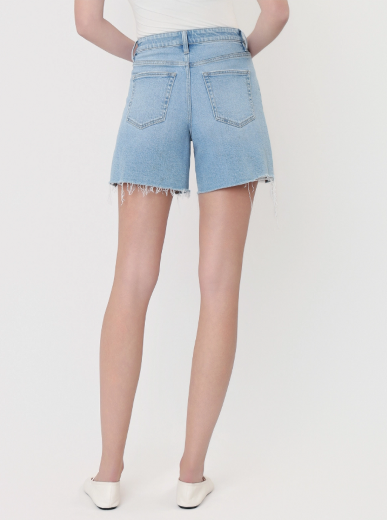 Super High Rise Drawstring Midi Shorts