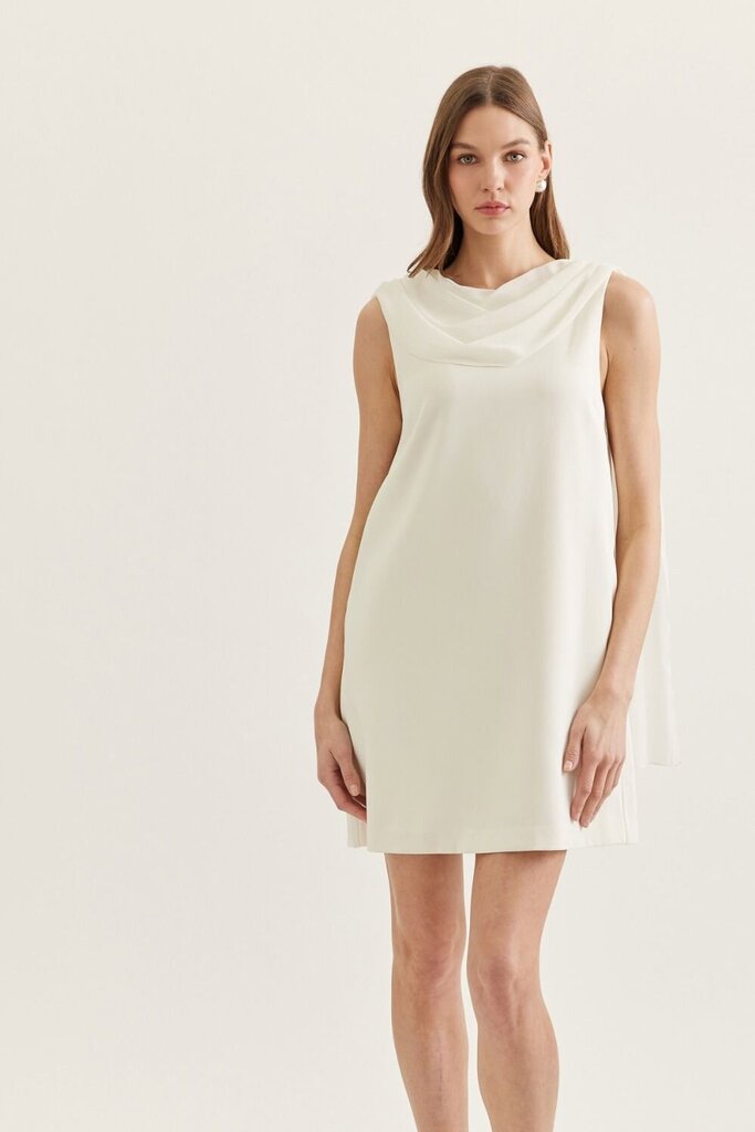 Cowl Neckline Mini with Back Scarf