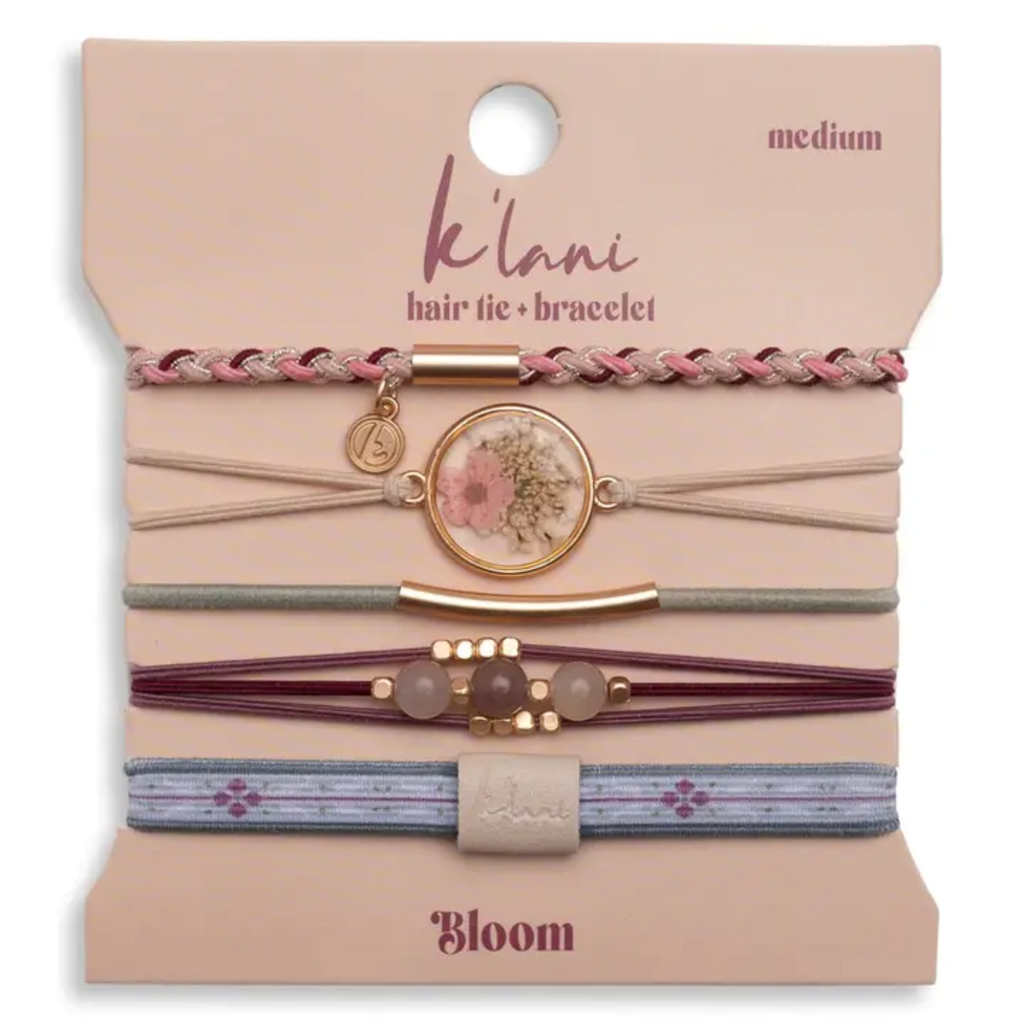 "Bloom" K'lani Hair Tie Bracelet- Medium