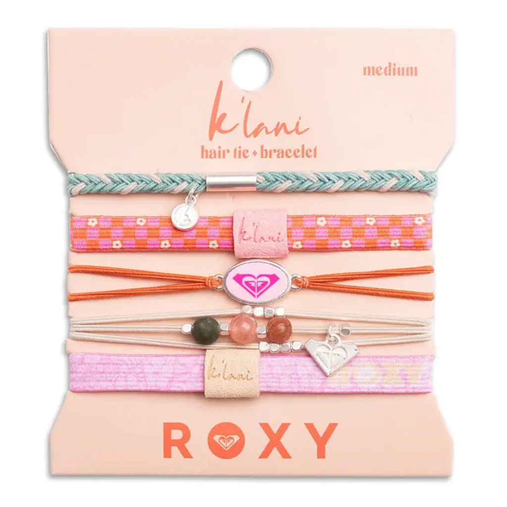 "Roxy Pink Tropics" K'Lani Hair Tie Bracelet- Small