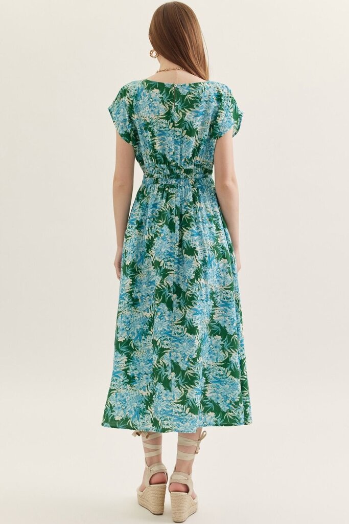 Green & Blue Floral Dress