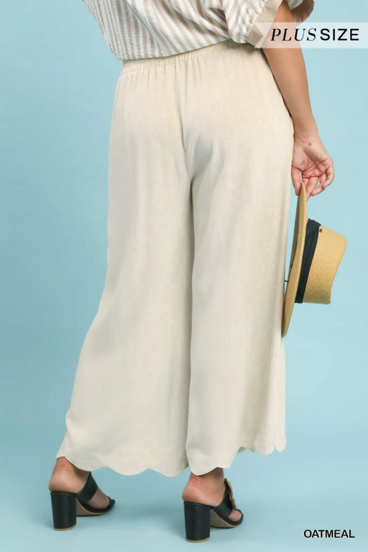 Oatmeal Linen Pants