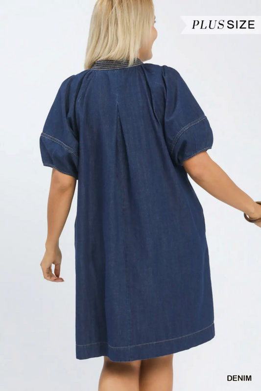 Denim Midi Dress