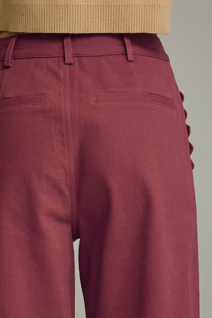 Scalloped Wide Leg Pants