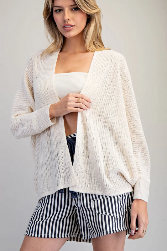 Open Dolman Sleeve Cardigan