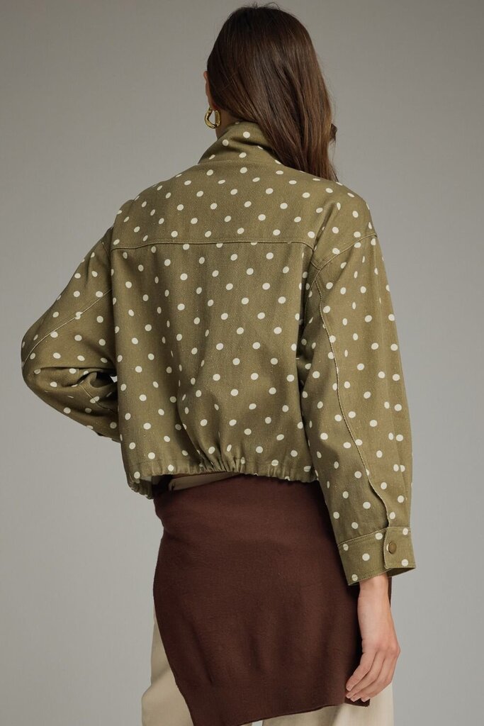 Olive Polka-Dot Jacket