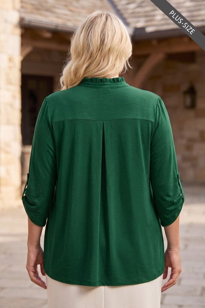 Jewel Green Lizzy Blouse Curvy
