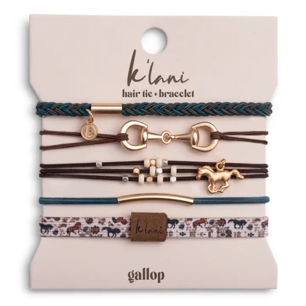 "Gallop" K'Lani Hair Tie Bracelets- MED