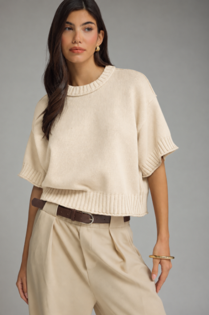 Short Sleeve Knit Top LG