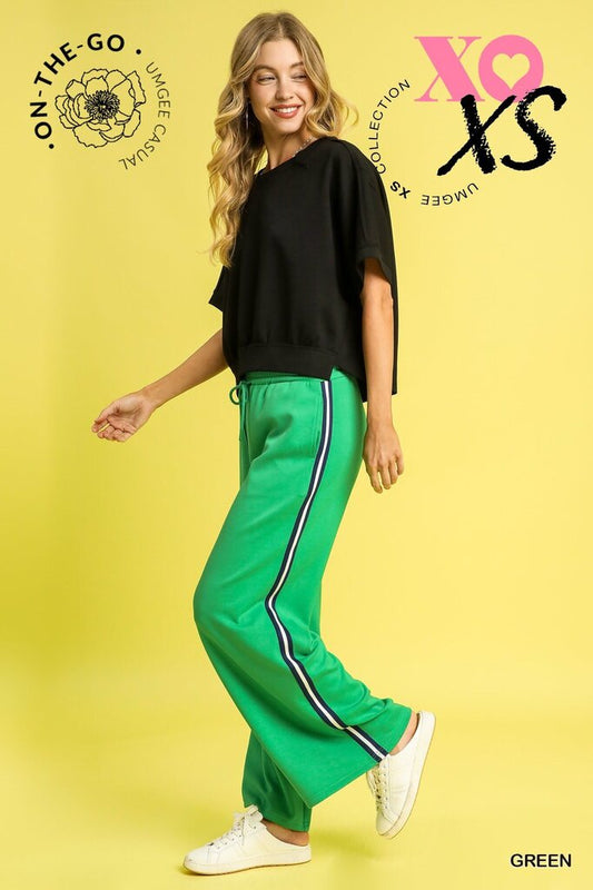 Casual Side Line Pant GREEN