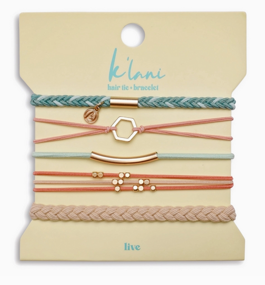 Live Hair Tie Bracelets MED