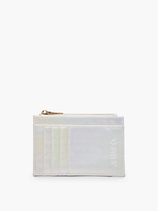 Printed Card Holder Wallet - Hologram Pearl