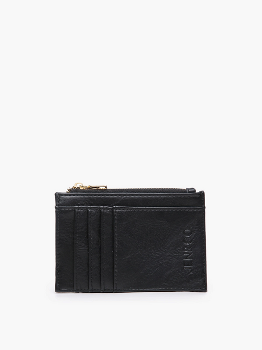 Printed Card Holder Wallet - Black