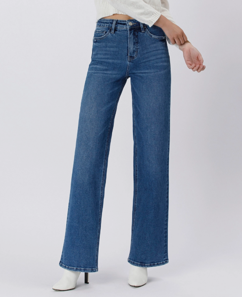 Super High Rise Wide Leg Jean