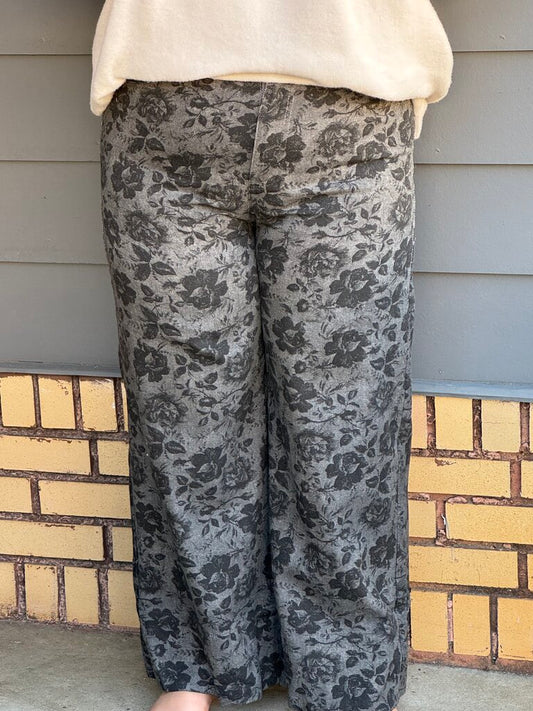Floral Ankle Pant (50% OFF at Check Out)