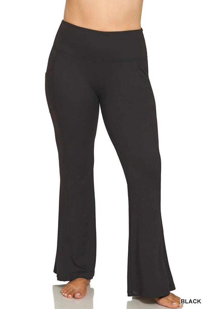 Microfiber Flare Pants Curvy