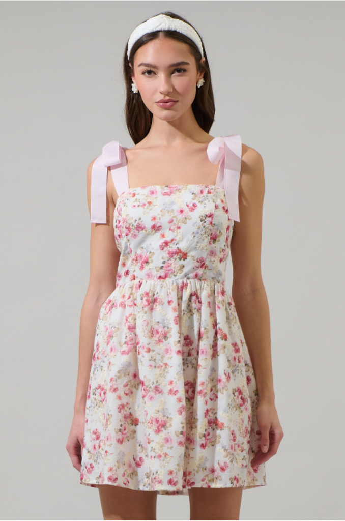 Hanna Eyelet Nidia Mini Dress PINK