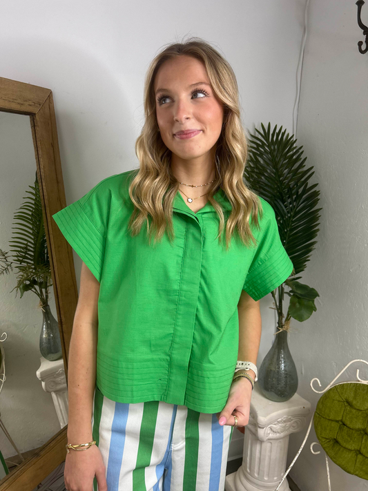 Boxy Button Down Top