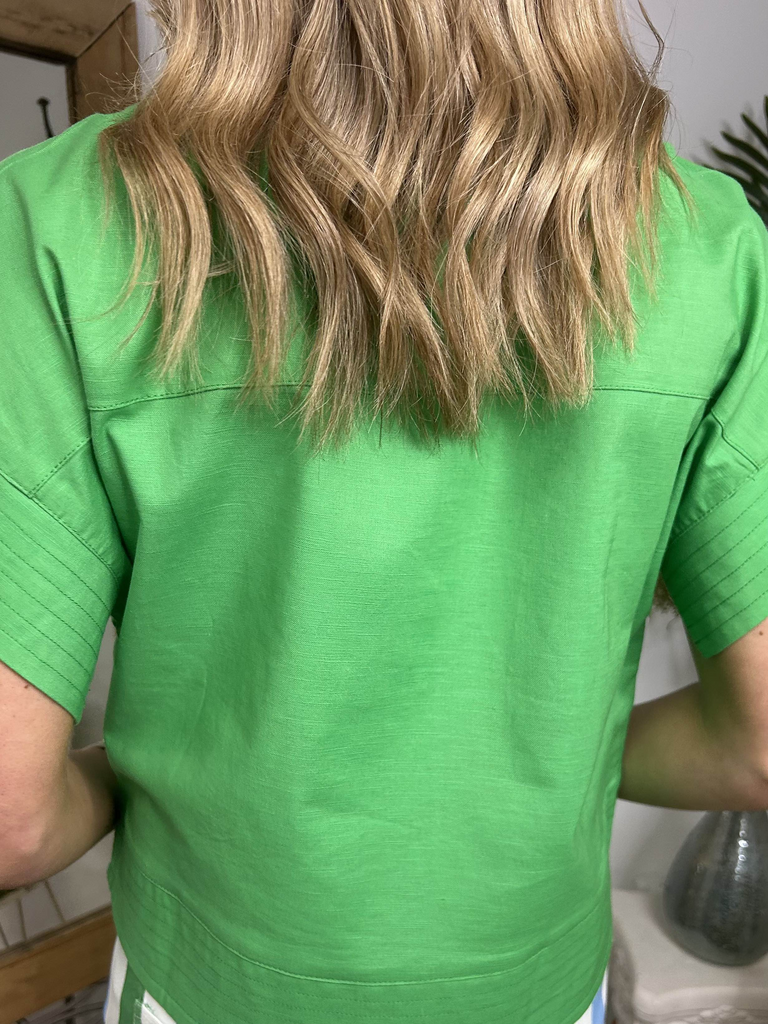 Boxy Button Down Top