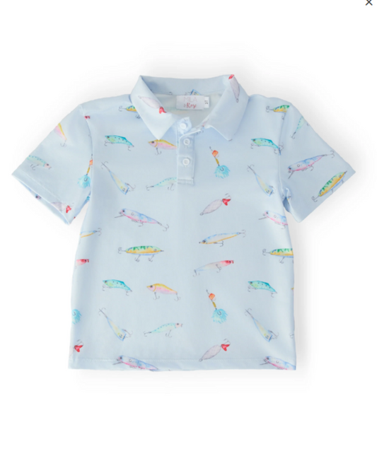 Boys Fish Hook Polo