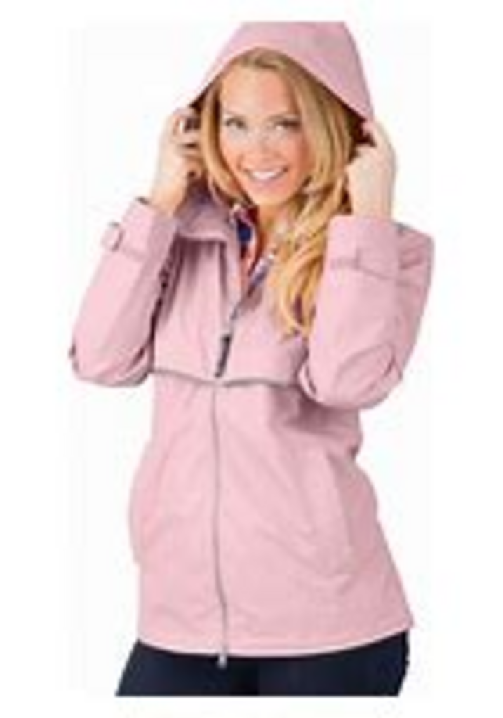 Charles River New Englander Rain Jacket- PINK