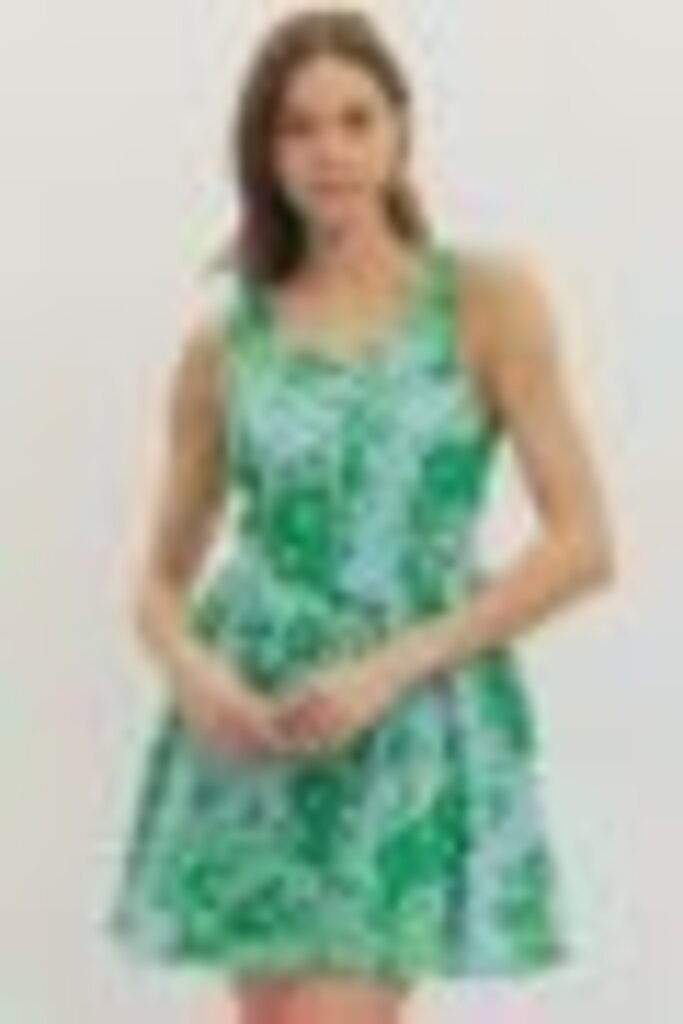 Floral Button Down Mini with Eyelet Detail