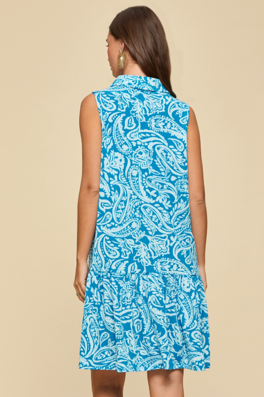 Coral Sands Collared Summer Dress