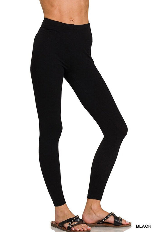 Premium Cotton Full Length Leggings