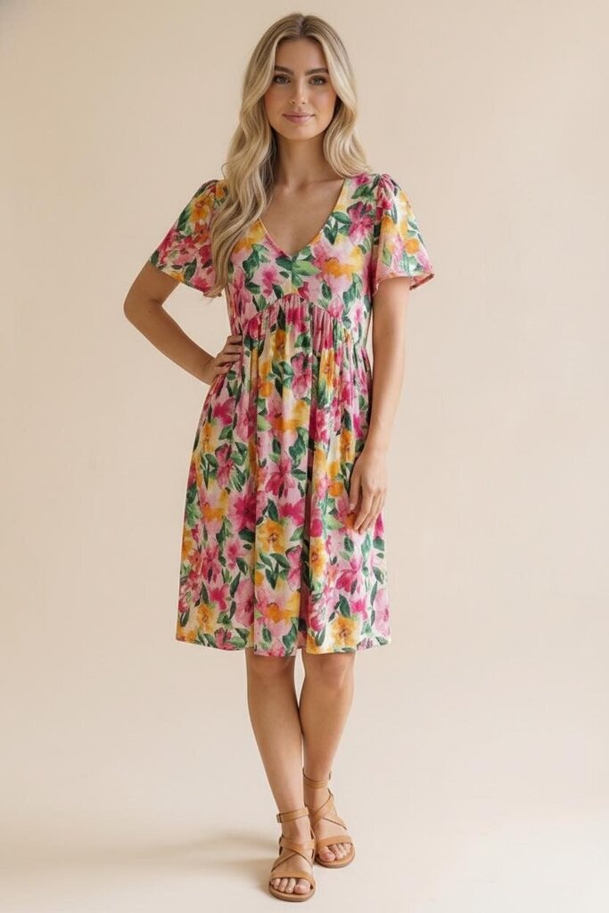 Babydoll Flutter Slv. Dress