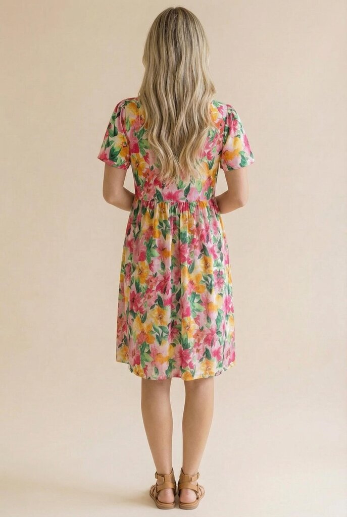 Babydoll Flutter Slv. Dress