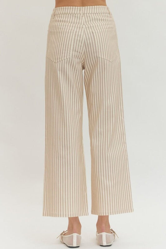 Striped Wide-Leg Pant