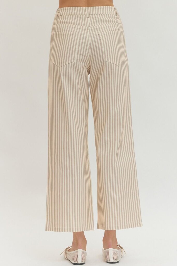 Striped Wide-Leg Pant