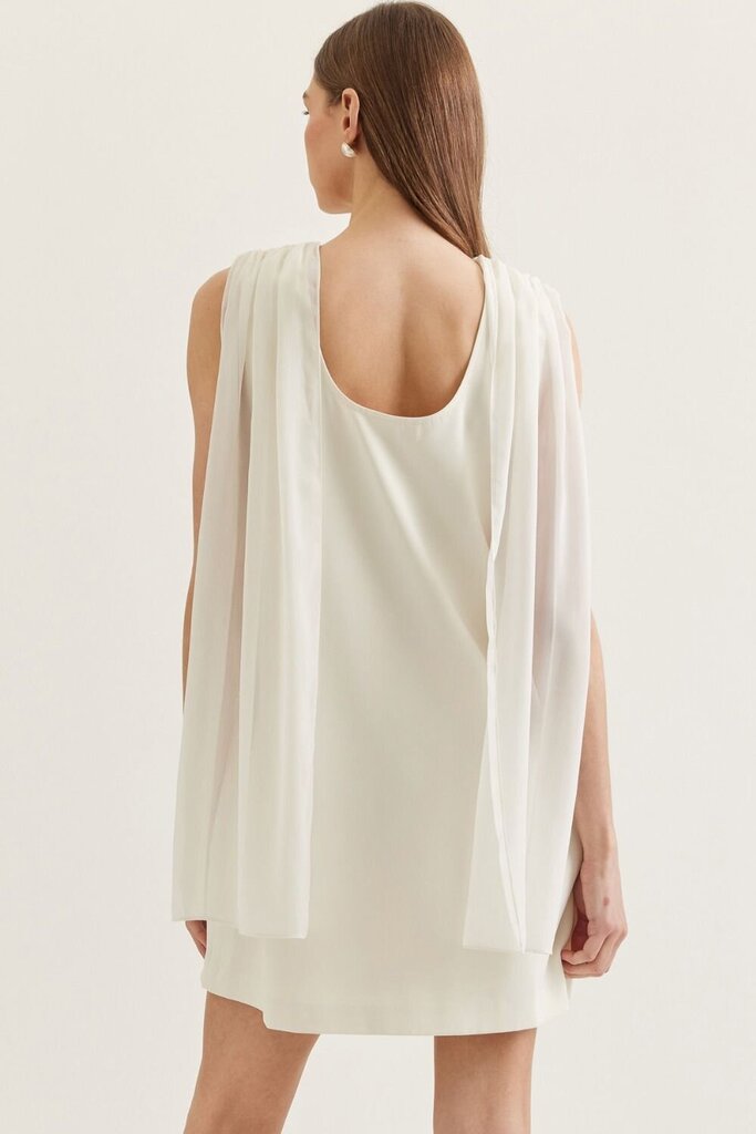 Cowl Neckline Mini with Back Scarf