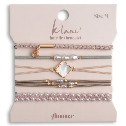 "Glimmer" K'lani Hair Tie Bracelets
