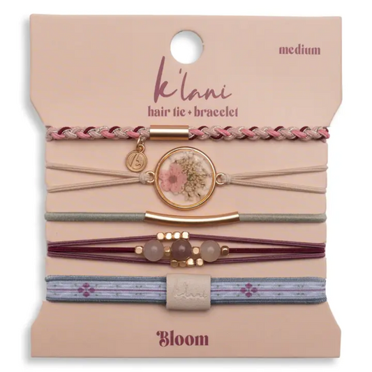 "Bloom" K'lani Hair Tie Bracelet- Medium