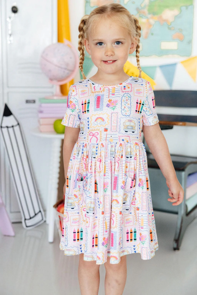 Art Class SS Pocket Twirl Dress