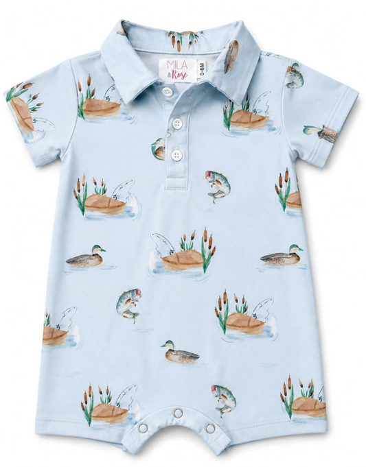 Lake Day Polo Shorty